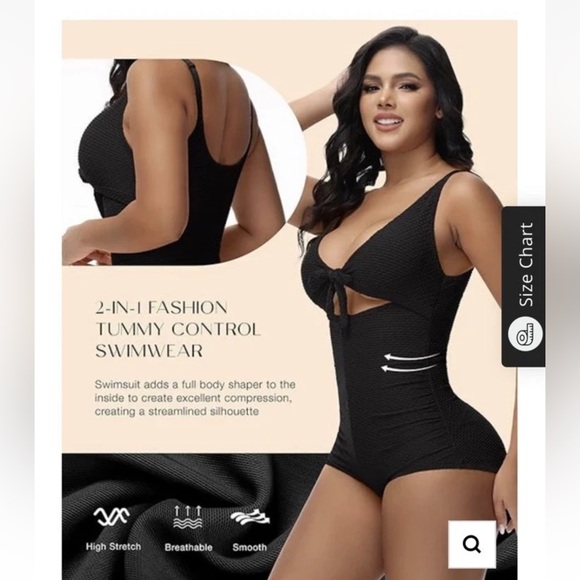Shapshe one piece Tummy Control Swimsuit Size XL - Picture 4 of 12